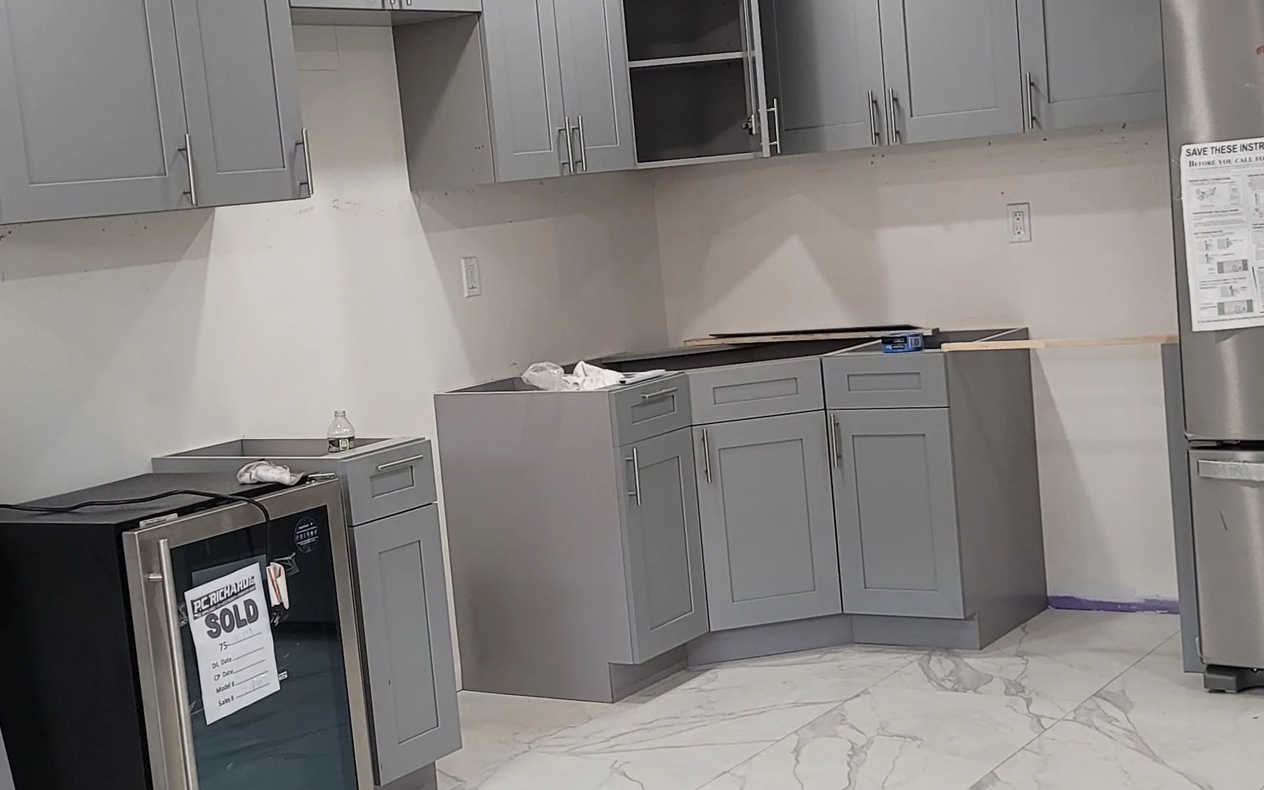 High-end kitchen remodel with custom cabinetry